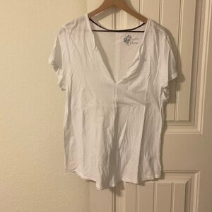 Pilcro Classic White Short Sleeve Tee